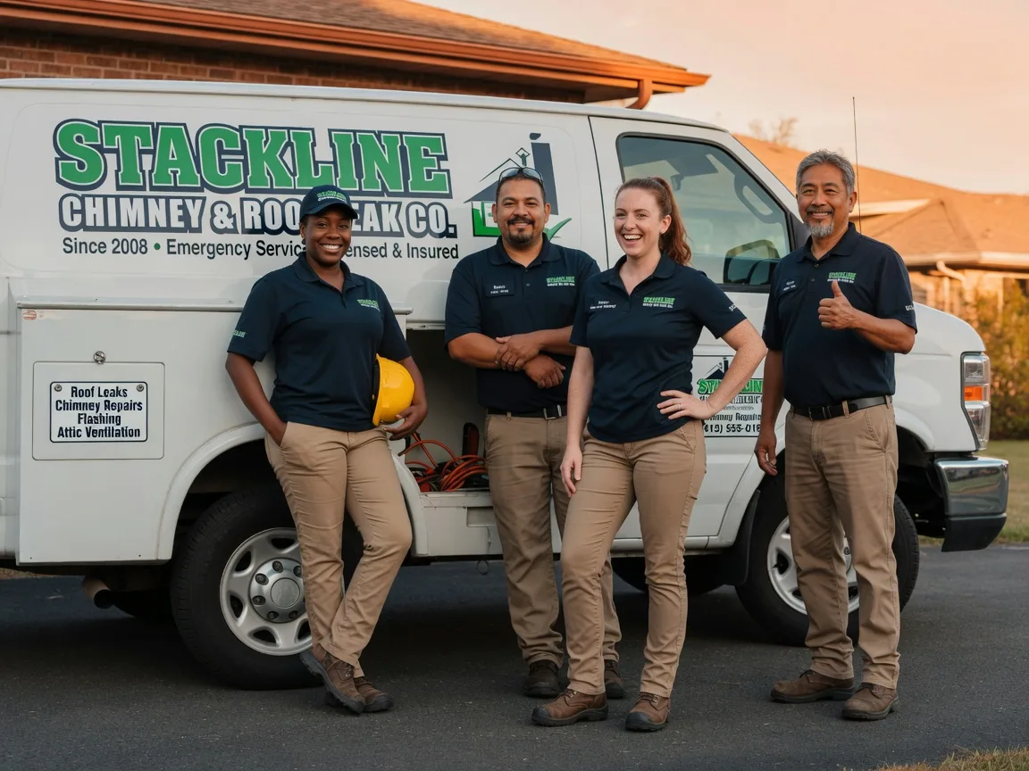Chimney flashing repair company in Weaverville, NC